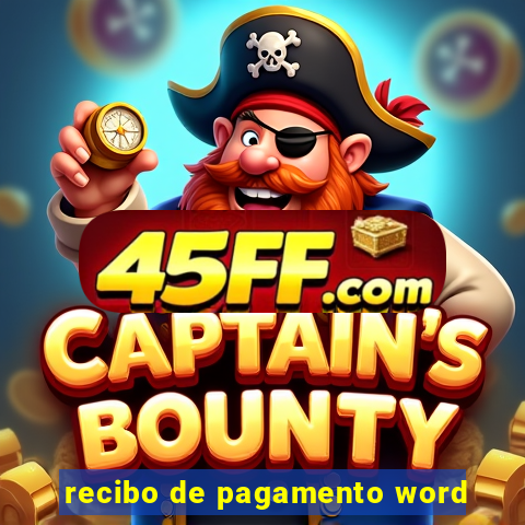 recibo de pagamento word